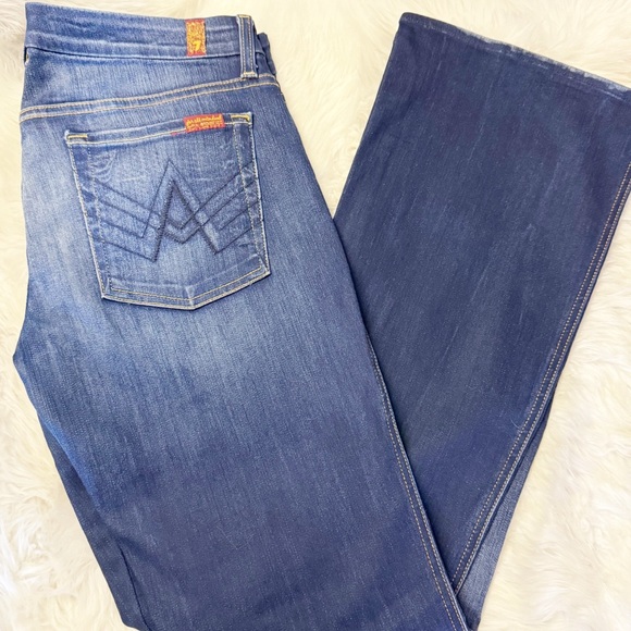 7 For All Mankind Denim - 7 For All Mankind Lexie A-Pocket Jeans Size 31 Dark Wash
